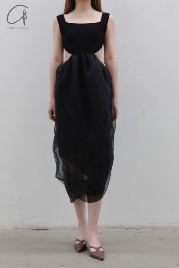 SWAYING/KNIT European Root Rotating Skirt SW23SS2L16 Black